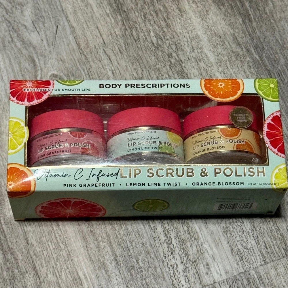 Spascriptions Fruit‎ Glow 3 pc Polish Set Exfoliating Facial Polish w Vit. A,C,E